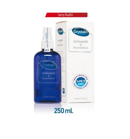 CRYSTALİN 250 ml  ANTİSEPTİK & DEZENFEKTAN SPREY