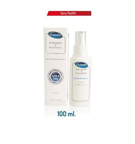 CRYSTALİN 100 ml ANTİSEPTİK & DEZENFEKTAN SPREY